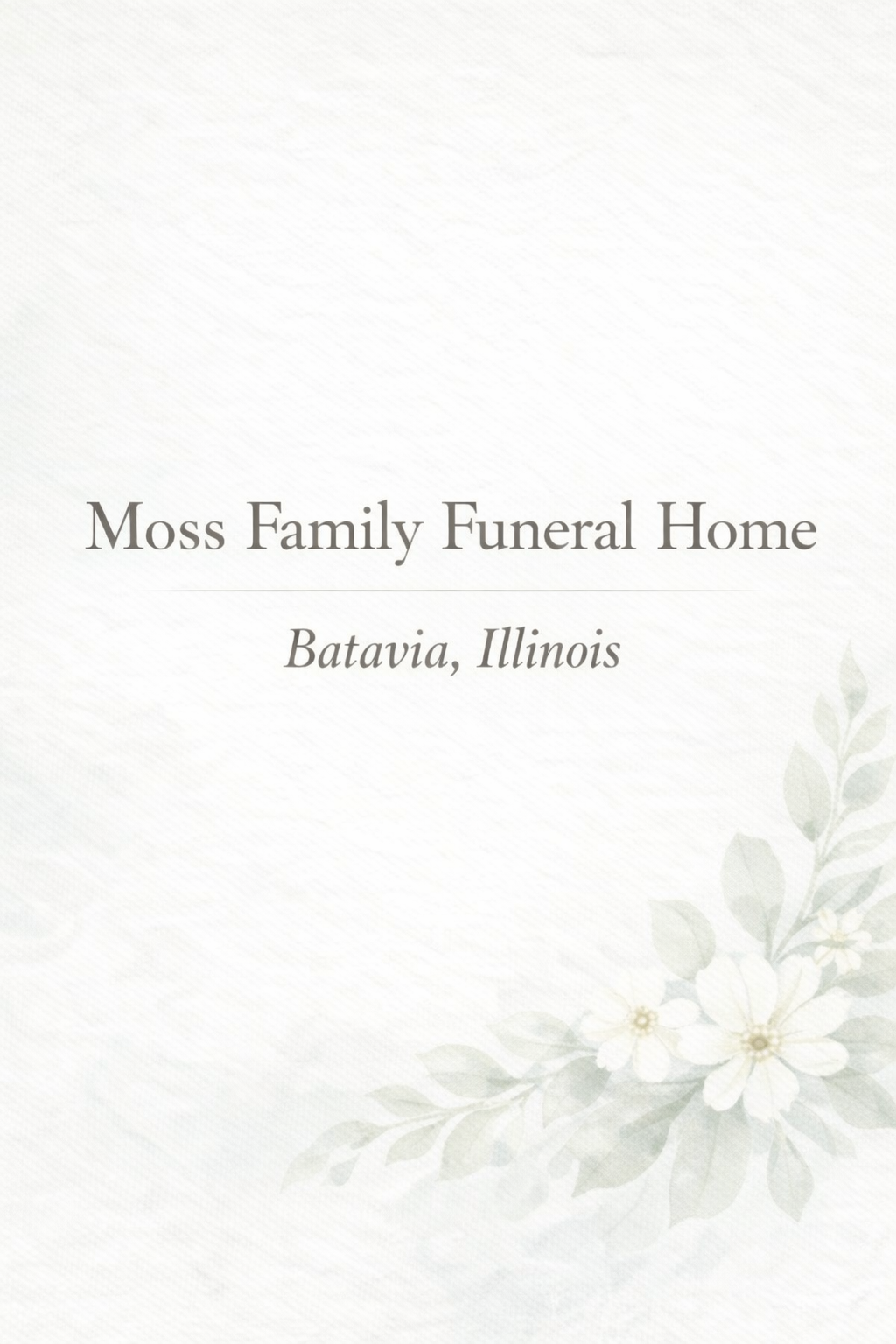 Moss Family Funeral Home Batavia